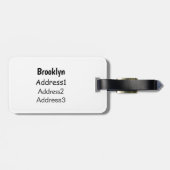 Étiquette À Bagage Illustration de l'aigle à faucon orné (Dos horizontal)