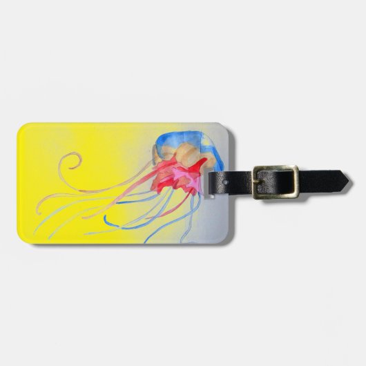 Étiquette À Bagage Illustration de l'art original de la créature mari (Devant horizontal)