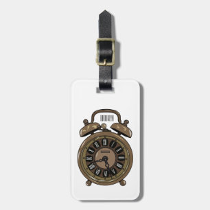 Étiquette À Bagage Illustration de l'horloge d'alarme