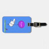 Étiquette À Bagage Illustration de l'humour en ballons de mouton mign (Devant horizontal)