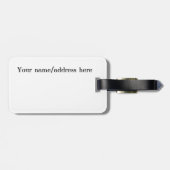 Étiquette À Bagage Illustration de Santorin Grèce (Dos horizontal)