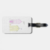 Étiquette À Bagage Illustration des Beach Huts 3 (Dos horizontal)