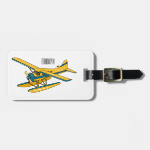Étiquette À Bagage Illustration d'hydravion