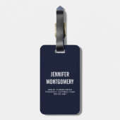 Étiquette À Bagage Illustration d'Oiseaux oranges modernes dans un gr (Dos Vertical)