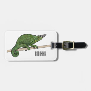 Étiquette À Bagage Illustration du caméléon de Jackson