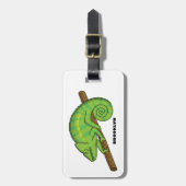 Étiquette À Bagage Illustration du caméléon de la parson (Devant Vertical)
