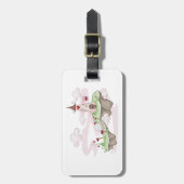 Étiquette À Bagage Illustration du château d'amour flottant Imaginair (Devant Vertical)