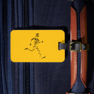 Étiquette À Bagage Illustration du cool du coureur