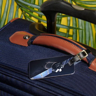 Étiquette À Bagage Illustration Du Dragon Xl Spacecraft.