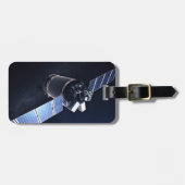 Étiquette À Bagage Illustration Du Dragon Xl Spacecraft. (Devant horizontal)