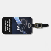 Étiquette À Bagage Illustration Du Dragon Xl Spacecraft. (Devant horizontal)