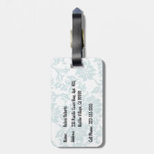 Étiquette À Bagage Illustration du Surf hawaïen Woody Wave (Dos Vertical)