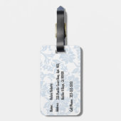 Étiquette À Bagage Illustration du Surf hawaïen Woody Wave (Dos Vertical)