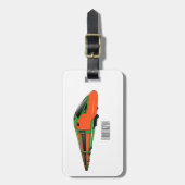 Étiquette À Bagage Illustration du train à balles (Devant Vertical)