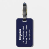 Étiquette À Bagage Illustration du ver vert mou (Dos Vertical)