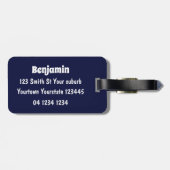 Étiquette À Bagage Illustration du ver vert mou (Dos horizontal)