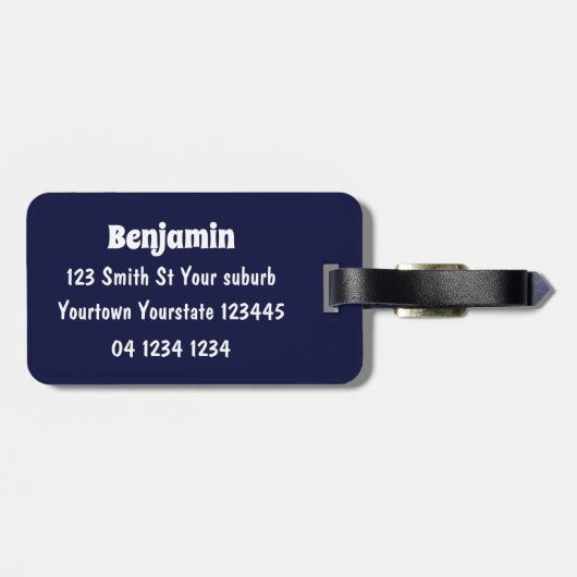 Étiquette À Bagage Illustration du ver vert mou (Dos horizontal)