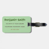 Étiquette À Bagage Illustration d'un mignon ému australien (Dos horizontal)