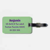 Étiquette À Bagage Illustration d'un poney de Shetland mignon (Dos horizontal)