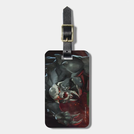 Étiquette À Bagage Illustration d'une crise infinie (Devant Vertical)