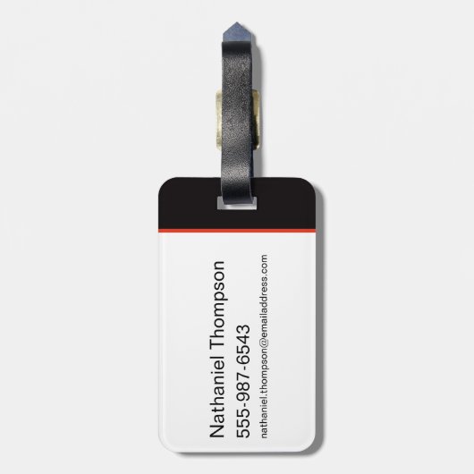 Étiquette À Bagage Illustration d'une crise infinie (Dos Vertical)