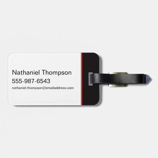 Étiquette À Bagage Illustration d'une crise infinie (Dos horizontal)