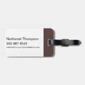 Étiquette À Bagage Illustration d'une femme en crise infinie (Dos horizontal)