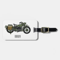 Illustration d'une moto de croiseur militaire