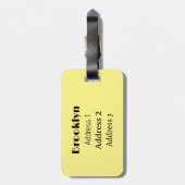 Étiquette À Bagage Illustration d'une voiture de police (Dos Vertical)