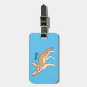 Étiquette À Bagage Illustration Fennec fox (Devant Vertical)