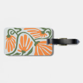 Étiquette À Bagage Illustration florale (Dos horizontal)