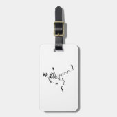 Étiquette À Bagage Illustration fraîche de coureur (Devant Vertical)