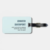 Étiquette À Bagage Illustration graphique des renards orange mignons (Dos horizontal)