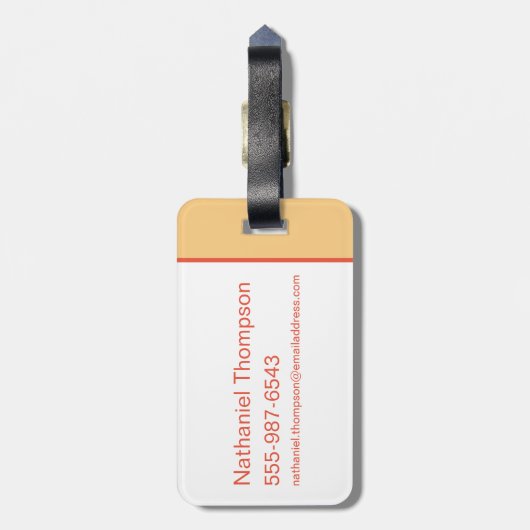 Étiquette À Bagage Illustration HARRY POTTER™ et Hedwig (Dos Vertical)