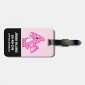 Étiquette À Bagage Illustration Mignonne D'Un Pterodactyl. (Dos horizontal)