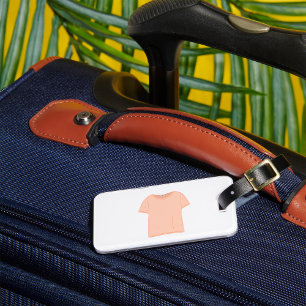 Étiquette À Bagage Illustration minimaliste de l'aiguille de pêche
