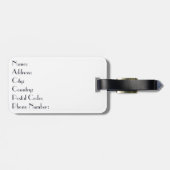 Étiquette À Bagage Illustration New York style Art déco (Dos horizontal)