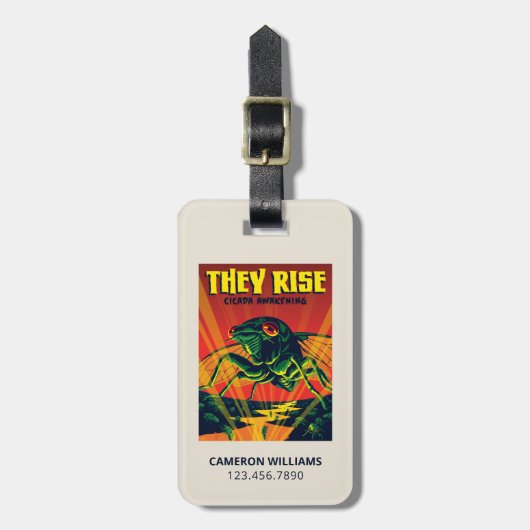 Étiquette À Bagage Ils Augmentent le réveil du Canada (Devant Vertical)