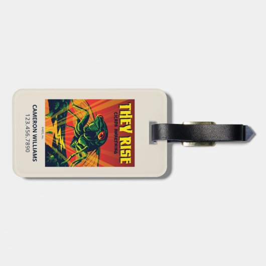 Étiquette À Bagage Ils Augmentent le réveil du Canada (Dos horizontal)