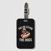 Étiquette À Bagage Ils mangent les chiens Donald Trump Débat 2024 (Devant Vertical)