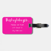 Étiquette À Bagage Ils Ont Tous La Même Marque De Bagage (Dos horizontal)