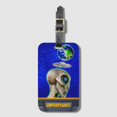 Étiquette À Bagage ILS SONT DÉJÀ ICI - SUPERPLANET design collection (Devant Vertical)