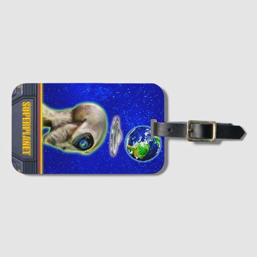 Étiquette À Bagage ILS SONT DÉJÀ ICI - SUPERPLANET design collection (Devant Horizontal)