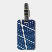 Étiquette À Bagage Image amusante d'un panneau solaire (Devant Vertical)