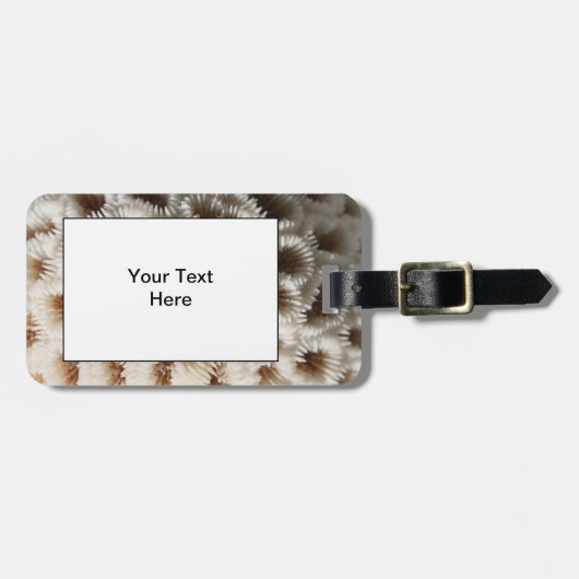 Étiquette À Bagage Image de corail (Devant horizontal)