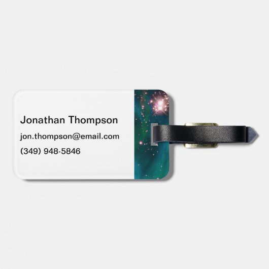 Étiquette À Bagage Image de galaxie de groupe d'étoile de nébuleuse (Dos horizontal)