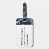 Étiquette À Bagage Image de galaxie d'étoile neutron de pulsar (Dos Vertical)