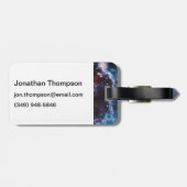 Étiquette À Bagage Image de galaxie d'étoile neutron de pulsar (Dos horizontal)