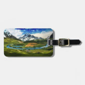 Étiquette À Bagage image de lever de soleil (Devant horizontal)