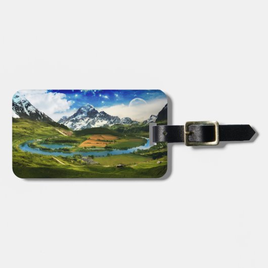 Étiquette À Bagage image de lever de soleil (Devant horizontal)